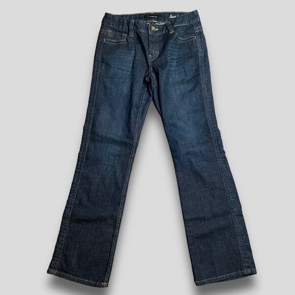 CALVIN KLEIN JEANS FLAP POCKET LEAN BOOTCUT Y2K AIKO BOOTCUT DARL BLUE JEANS 8 - Picture 5 of 10